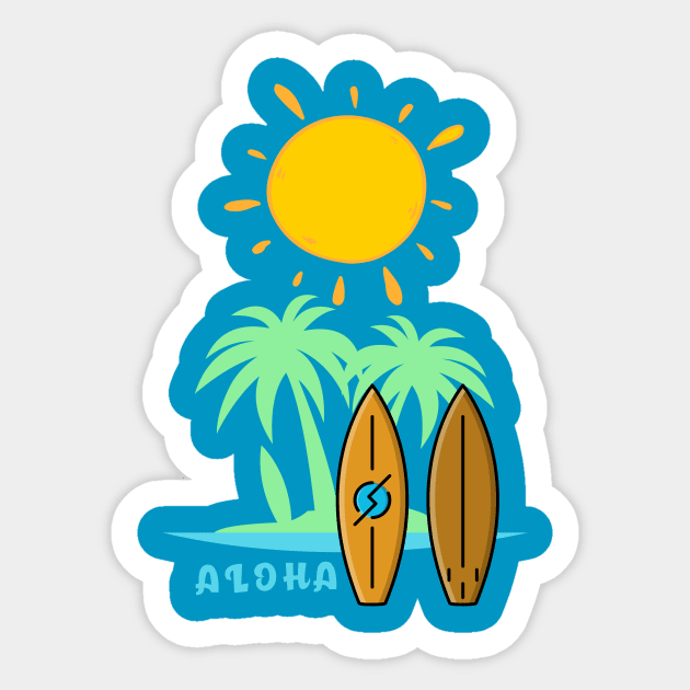 You don't have to live in Hawaii - or even be Hawaiian - to embrace the Aloha Spirit. Sticker by Your_wardrobe